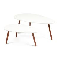 Стол журнальный Hampton (белый/орех) фото Стол журнальный Hampton (белый/орех)