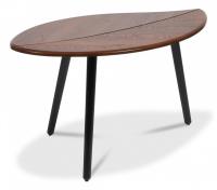 Стол журнальный BARKLY МДФ/дерево, 90*50*47 см, Орех альберо (ножки черные)