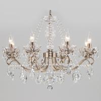Потолочная люстра Eurosvet Teodore 10103/8 античная бронза/прозрачный хрусталь Strotskis фото Потолочная люстра Eurosvet Teodore 10103/8 античная бронза/прозрачный хрусталь Strotskis. Фото №1