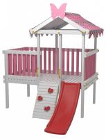 Комплекс игровой ДК7Р, розовый, серый фото Комплекс игровой ДК7Р, розовый, серый. Фото №1