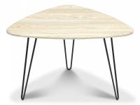 Стол журнальный SODUS МДФ/металл, 70*73*45 см, Скания натуральная (ножки черные)