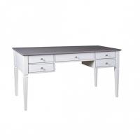 (5.2) Стол письменный "Ольса" 005 (белый лак/серый)