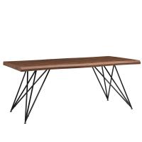 Стол T-1078 орех/матовый черный