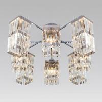 Потолочная люстра Eurosvet Barra 10100/8 хром/прозрачный хрусталь Strotskis. Фото №1