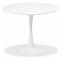 Стол TULIP (mod. 011) металл, мдф, 90*74, белый