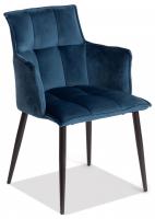 Кресло SASKIA (mod. 8283) металл/ткань, 55 х 61 х 85см, синий (G062-48)/черный (поставляется по 2 шт) фото Кресло SASKIA (mod. 8283) металл/ткань, 55 х 61 х 85см, синий (G062-48)/черный (поставляется по 2 шт). Фото №1