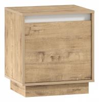 Тумба НМ 040.09 Virginia Белый Скандинавский/Дуб Бунратти фото Тумба НМ 040.09 Virginia Белый Скандинавский/Дуб Бунратти. Фото №1