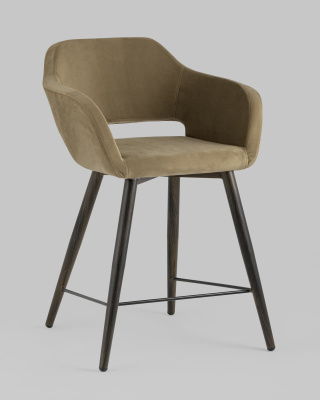 Стул полубарный Саймон велюр капучино фото Стул полубарный Саймон велюр капучино. Фото №3