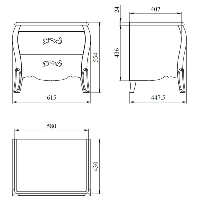 Тумба прикроватная Тэсоро ГМ 6382. Фото №5