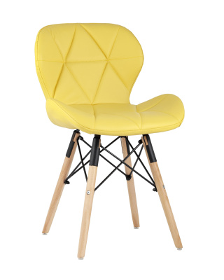 Стул Бон экокожа желтый. Фото