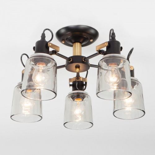 Потолочная люстра Eurosvet Astor 70111/5 черный. Фото №2