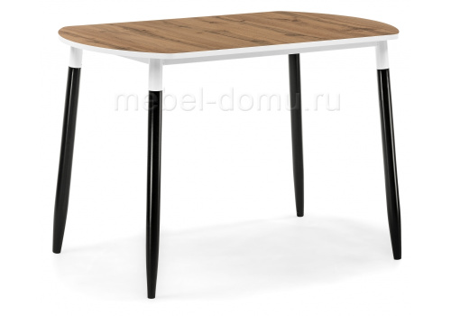 Стол деревянный Гуанг дуб вотан / черный. Фото №1