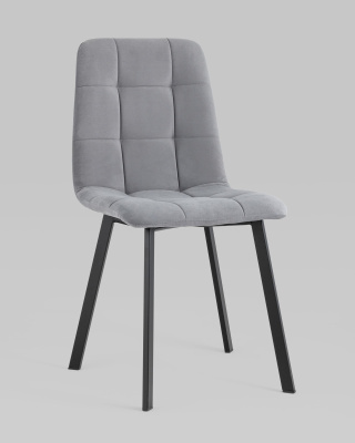 Стул Oliver Square велюр серый. Фото №3