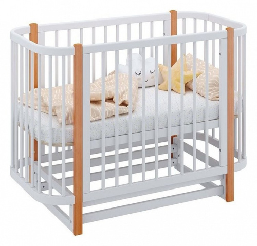 Кроватка Polini kids Simple 350, белый фото Кроватка Polini kids Simple 350, белый. Фото №1