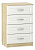 (Сильва) НМ 040.38 Комод Оливия / дуб сонома / белый