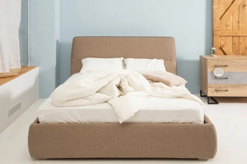 Кровать с ортопедическим основанием и ящиком Сканди 1.8 Жемчужно-белый. Фото №8