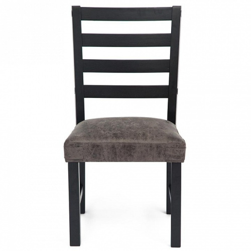 Стул Secret De Maison SATURN (mod. 4290-18VR) 48 х 63 х 95 см, черный, ткань: серый антик (поставляется по 2 шт). Фото №2