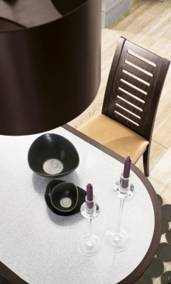 Стол  Марсель 120/80-КМ (овальный с иск.камнем). Фото №3