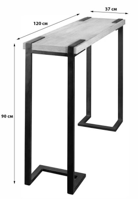 Консоль Loft №1 Дуб Табак. Фото