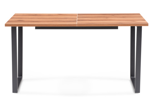 Стол деревянный Лота Лофт 140 25 мм дуб делано темный / матовый черный фото Стол деревянный Лота Лофт 140 25 мм дуб делано темный / матовый черный. Фото №3