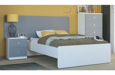 Кровать на каркасе Силуэт (1200 х 2000) белый фото Кровать на каркасе Силуэт (1200 х 2000) белый. Фото №3