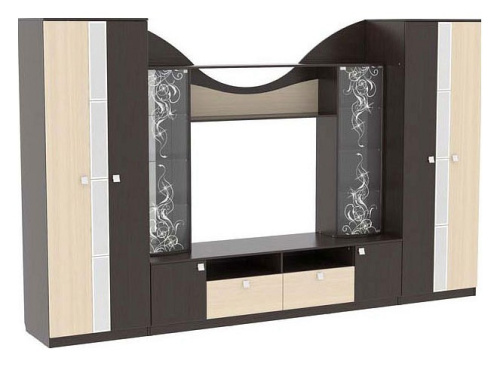 Гармония Шкаф 2-створчатый венге/дуб млечный. Фото №2