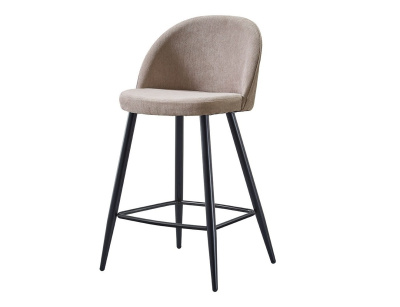 Стул полубарный ESF 373B-2 бежевый/черный. Фото