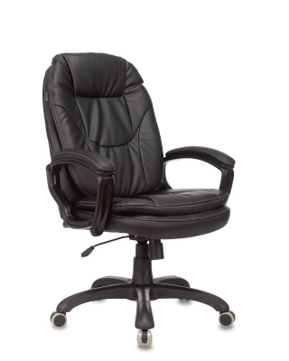 Кресло руководителя Бюрократ CH-868N черный эко.кожа крестовина пластик фото Кресло руководителя Бюрократ CH-868N черный эко.кожа крестовина пластик. Фото №3