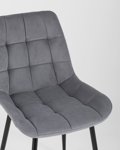 Стул Флекс велюр серый. Фото №8