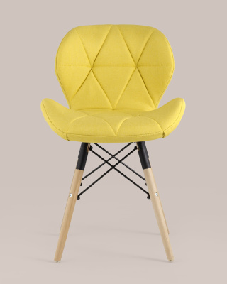 Стул Бон рогожка желтый. Фото