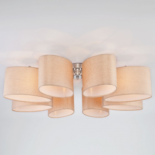 Потолочная люстра Eurosvet Elipse 60083/8 хром. Фото №1