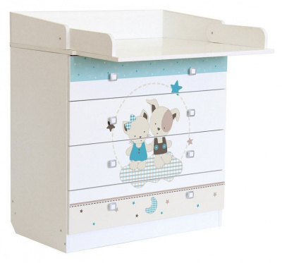 Комод пеленальный Polini Kids Simple 1580, белый. Фото №3