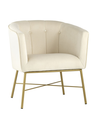 Кресло Шале велюр бежевый. Фото №2