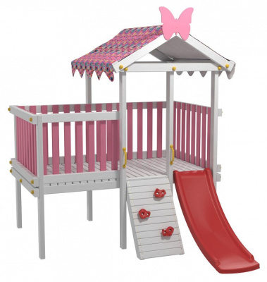 Комплекс игровой ДК7Р, розовый, серый фото Комплекс игровой ДК7Р, розовый, серый. Фото №5