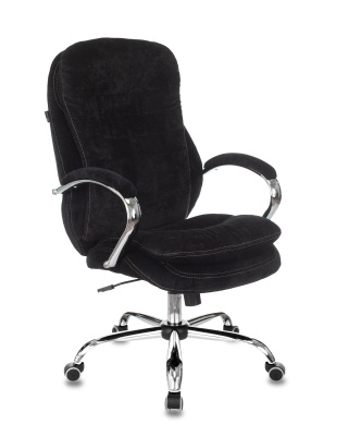 Кресло руководителя Бюрократ T-9950SL Fabric черный Light-20 крестовина металл хром фото Кресло руководителя Бюрократ T-9950SL Fabric черный Light-20 крестовина металл хром. Фото №2