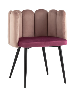 Кресло Карнавал пыльно-розовое/бордо. Фото №2