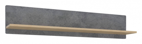 Киото СТЛ.339.10 Полка навесная Дуб небраска/Бетон тёмный. Фото №1