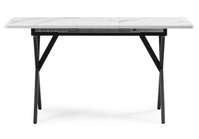 Стол деревянный Гурдун белый / черный. Фото