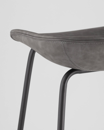 Стул барный Beetle Lite PU серый. Фото №8
