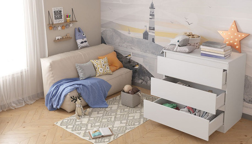 Комод Polini kids Simple 1980, белый. Фото №9