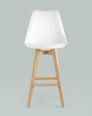 Стул барный FRANKFURT белый фото Стул барный FRANKFURT белый. Фото №5