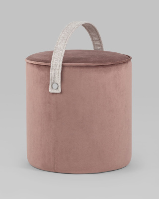 Пуф Джерри велюр пыльно-розовый фото Пуф Джерри велюр пыльно-розовый. Фото №3