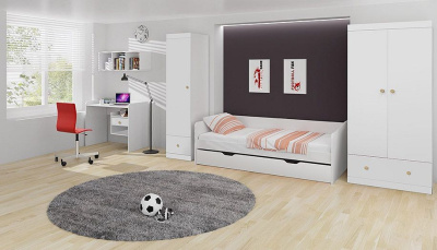 Шкаф для белья Polini Kids Fun, белый. Фото