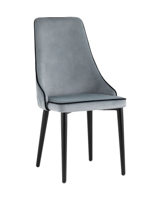 Стул Луис с кантом велюр серый. Фото №2