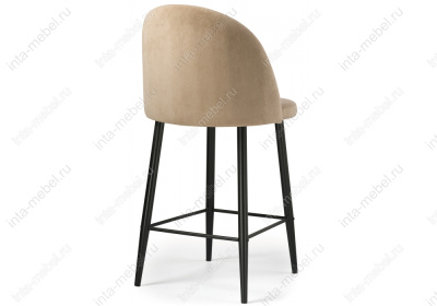 Барный стул Амизуре бежевый / черный матовый. Фото