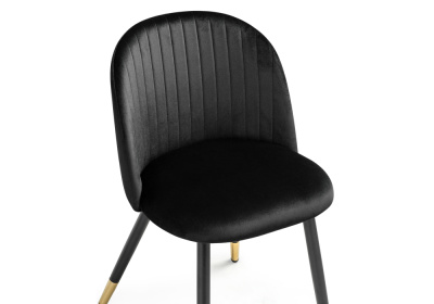 Стул Gabi black / black / gold. Фото