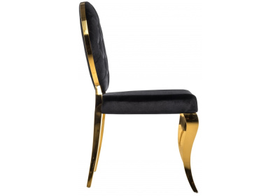 Стул Odda черный / золотой. Фото №2