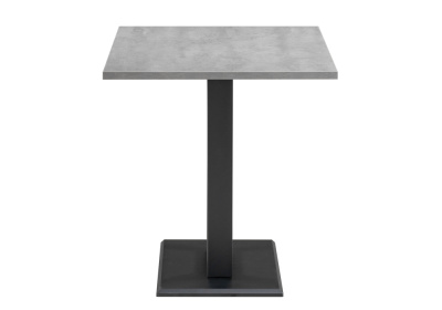 Стол деревянный Мичиган Лофт 110х70 25 мм бетон / черный матовый. Фото №3