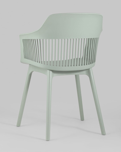 Стул Crocus с подушкой серо-зеленый. Фото №7