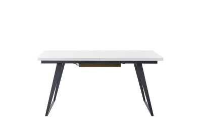 Стол DT-93B белый матовый/орех. Фото